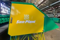 Вид жатки Sun Plant сбоку
